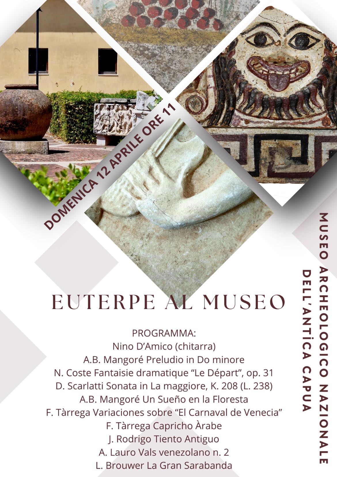 Euterpe al Museo archeologico nazionale dell'antica Capua domenica 12 aprile 2026